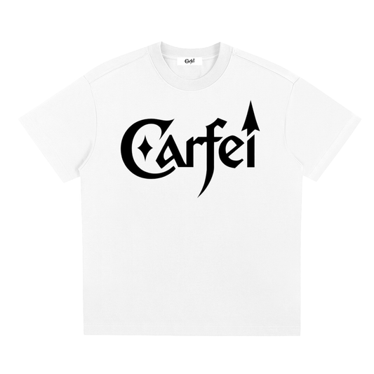 Carfei White Boxy Tee